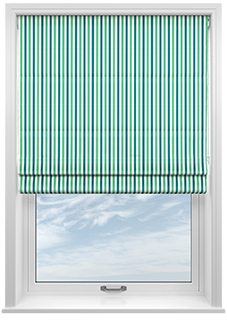 The British Stripe Co. Catherine, Blackpool No.1 - Roman Blind